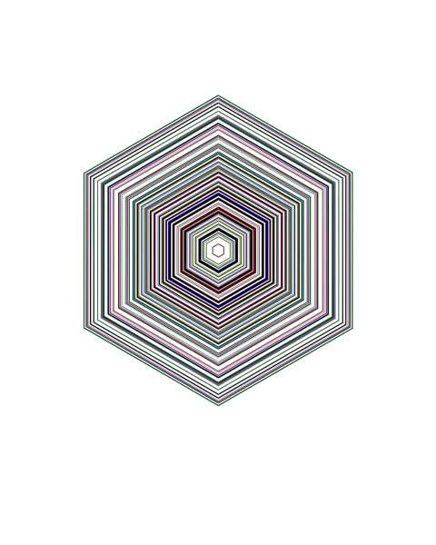 Hexagon, 16"x20"